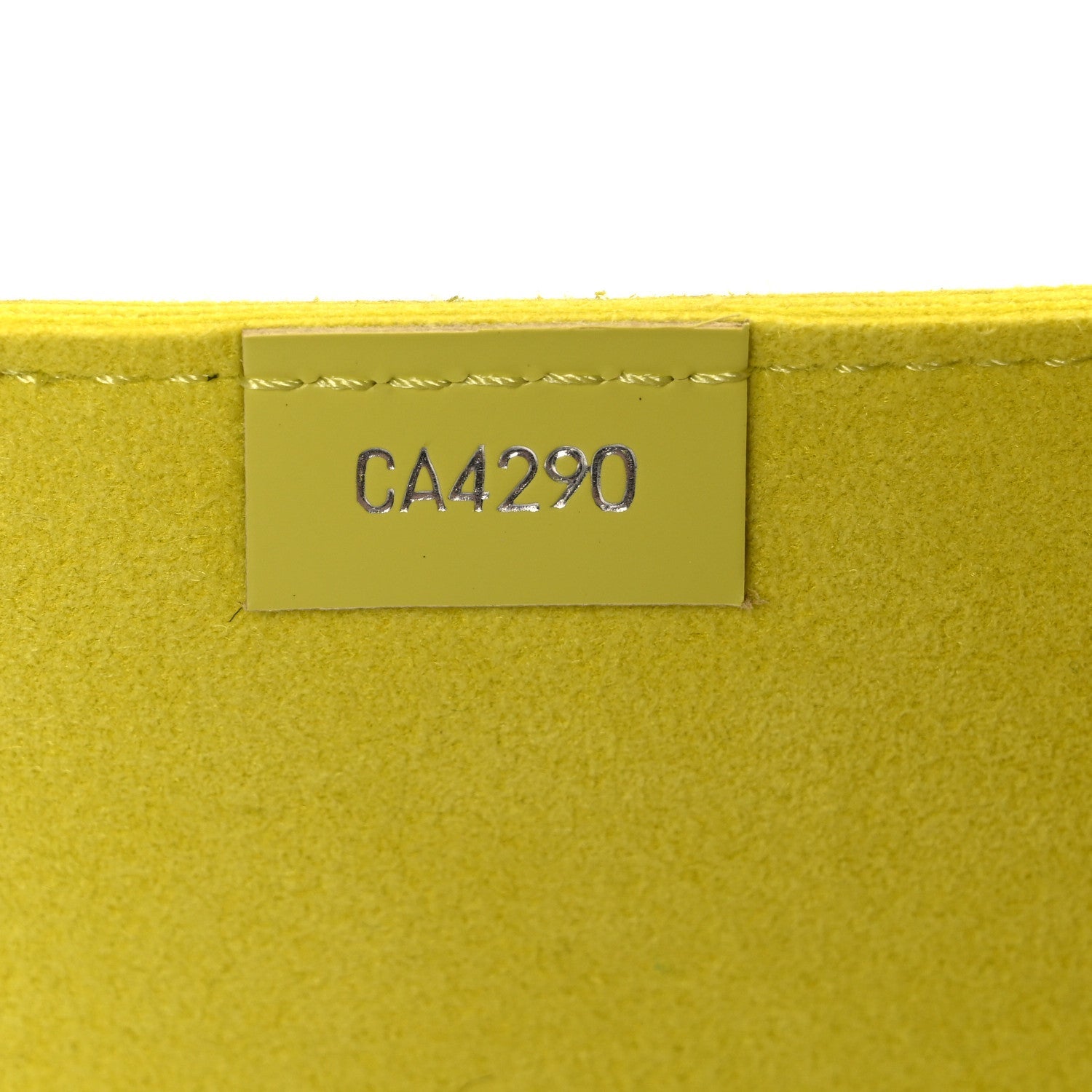 Epi Petit Sac Plat Yellow Citron