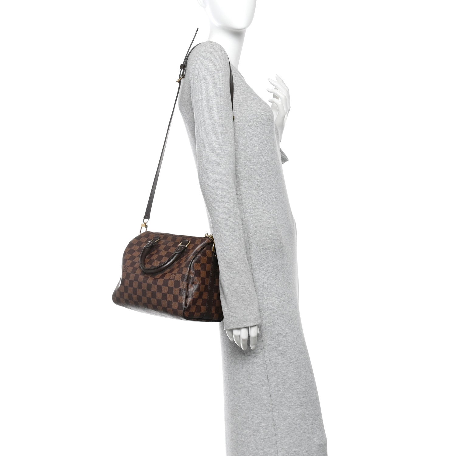 Damier Ebene Speedy Bandouliere 25