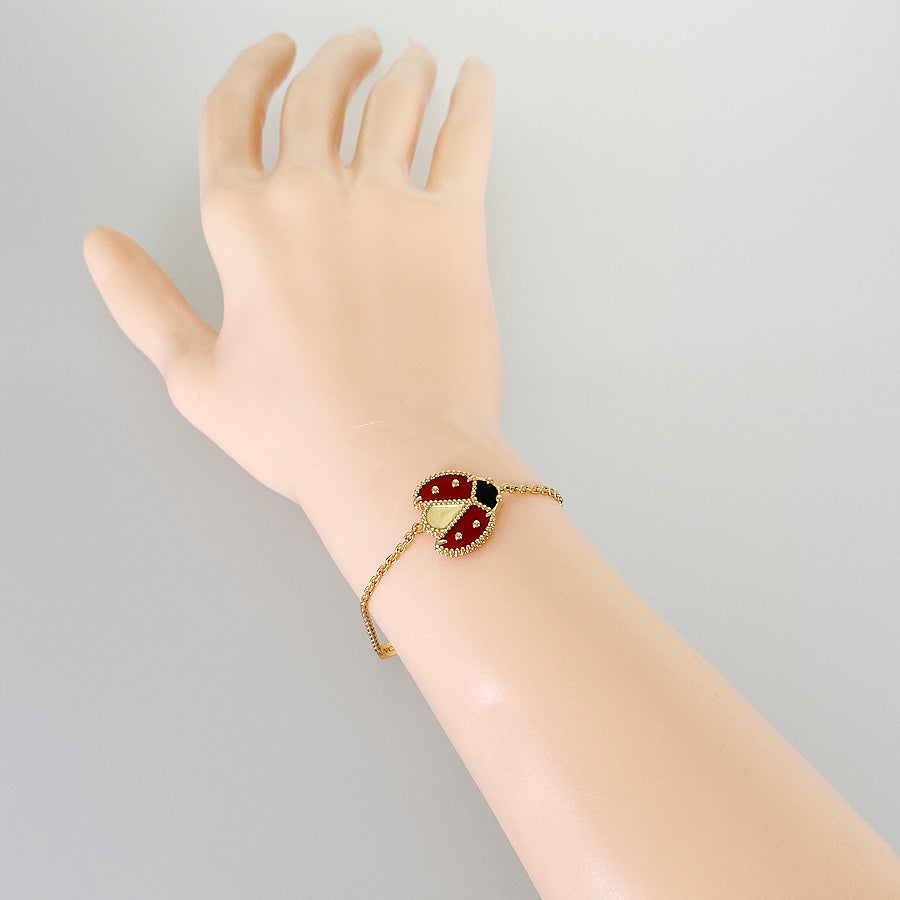 Van Cleef & Arpels Lucky Spring open wing ladybug VCARP7R100 Bracelet