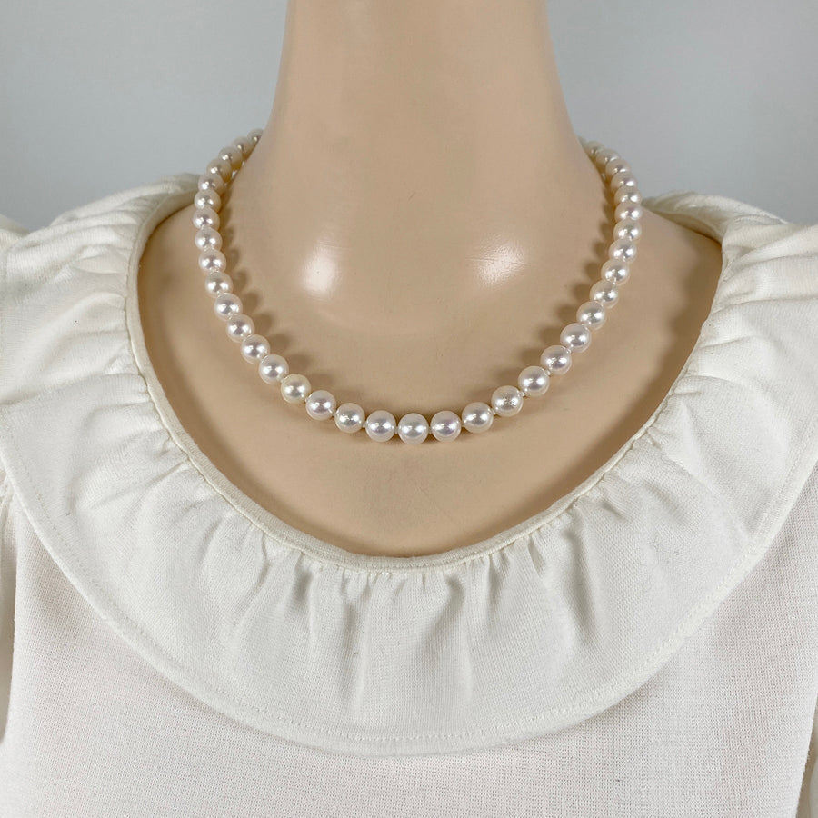 Necklace Silver Akoya Pearl