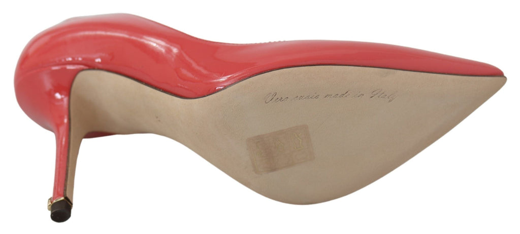 Dolce & Gabbana Dark Pink Patent Leather Heels Women's Pumps
