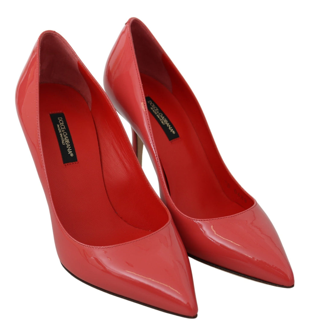 Dolce & Gabbana Dark Pink Patent Leather Heels Women's Pumps