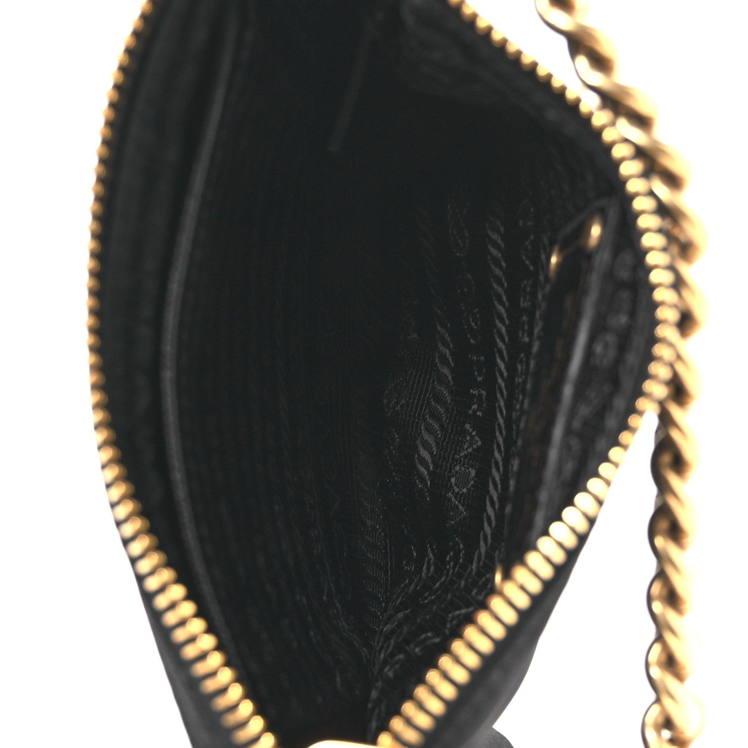 Tessuto Bandoliera Logo Shoulder Bag Gold Black