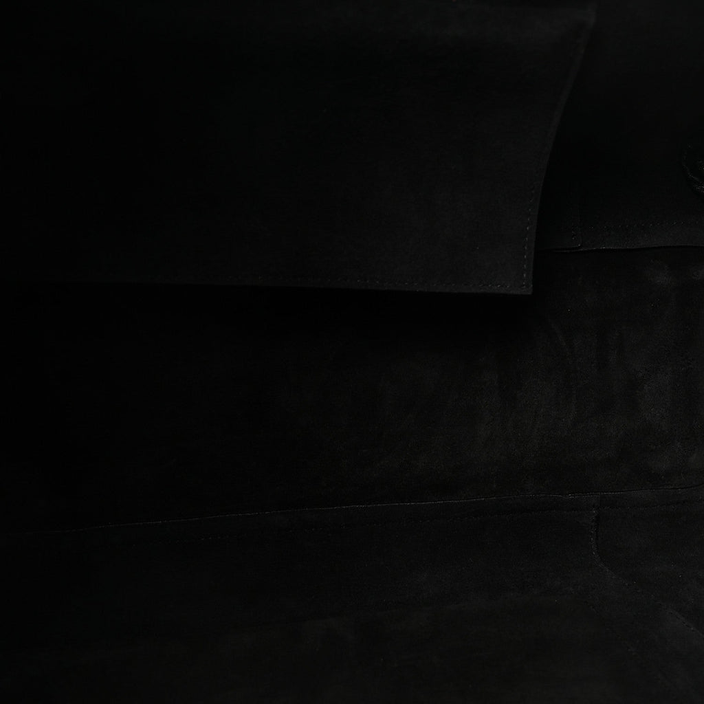 Supple Shiny Lambskin Luggage Black