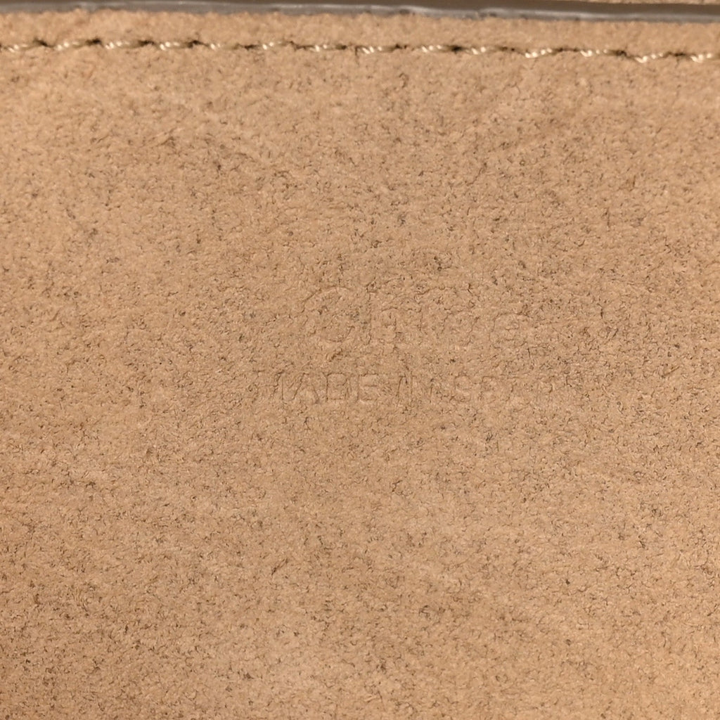 Suede Calfskin Small Faye Shoulder Bag Motty Grey
