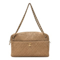 Suede Quilted Camerissimo Case Beige
