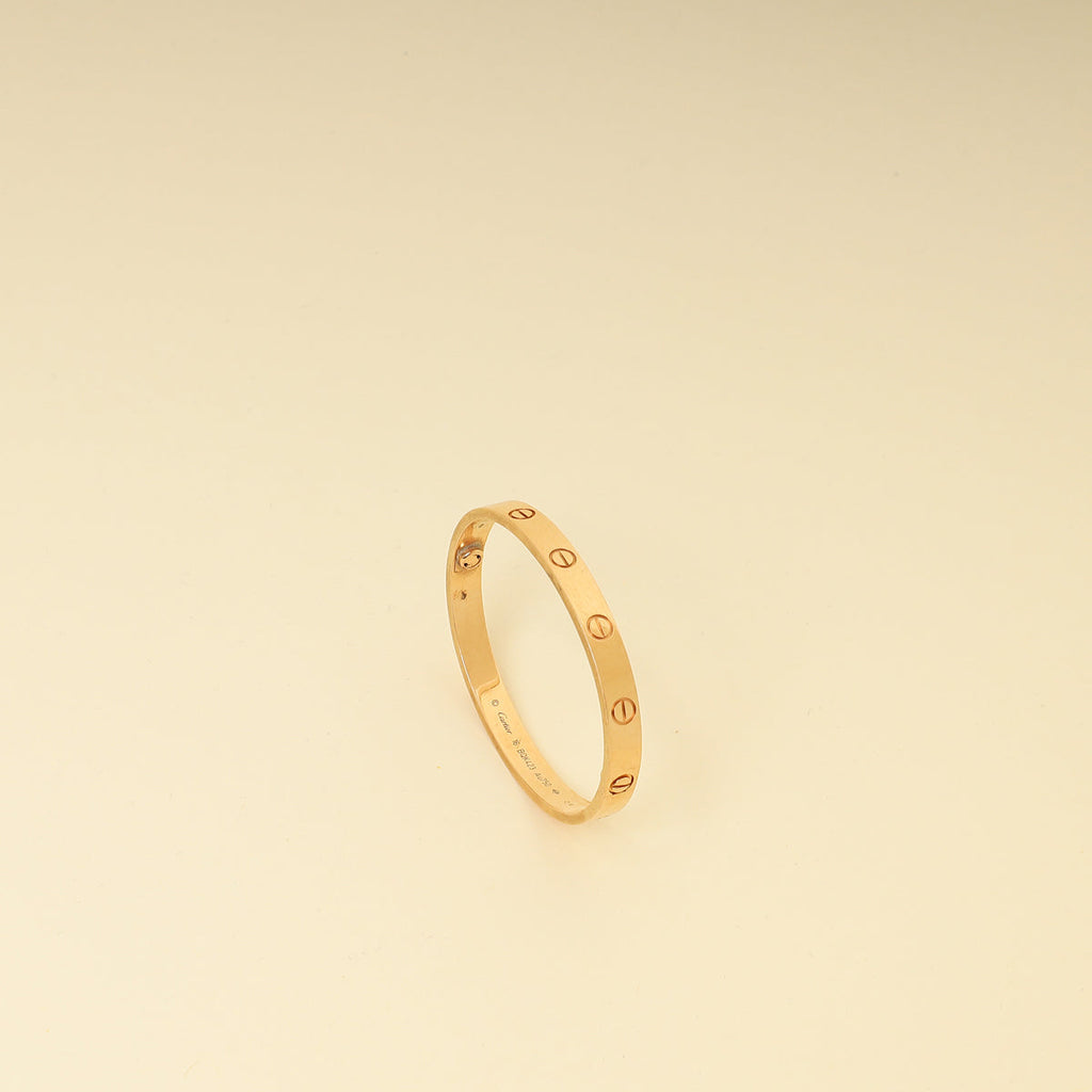 Cartier 18K Rose Gold Classic Model Love 6.1mm Bracelet 16