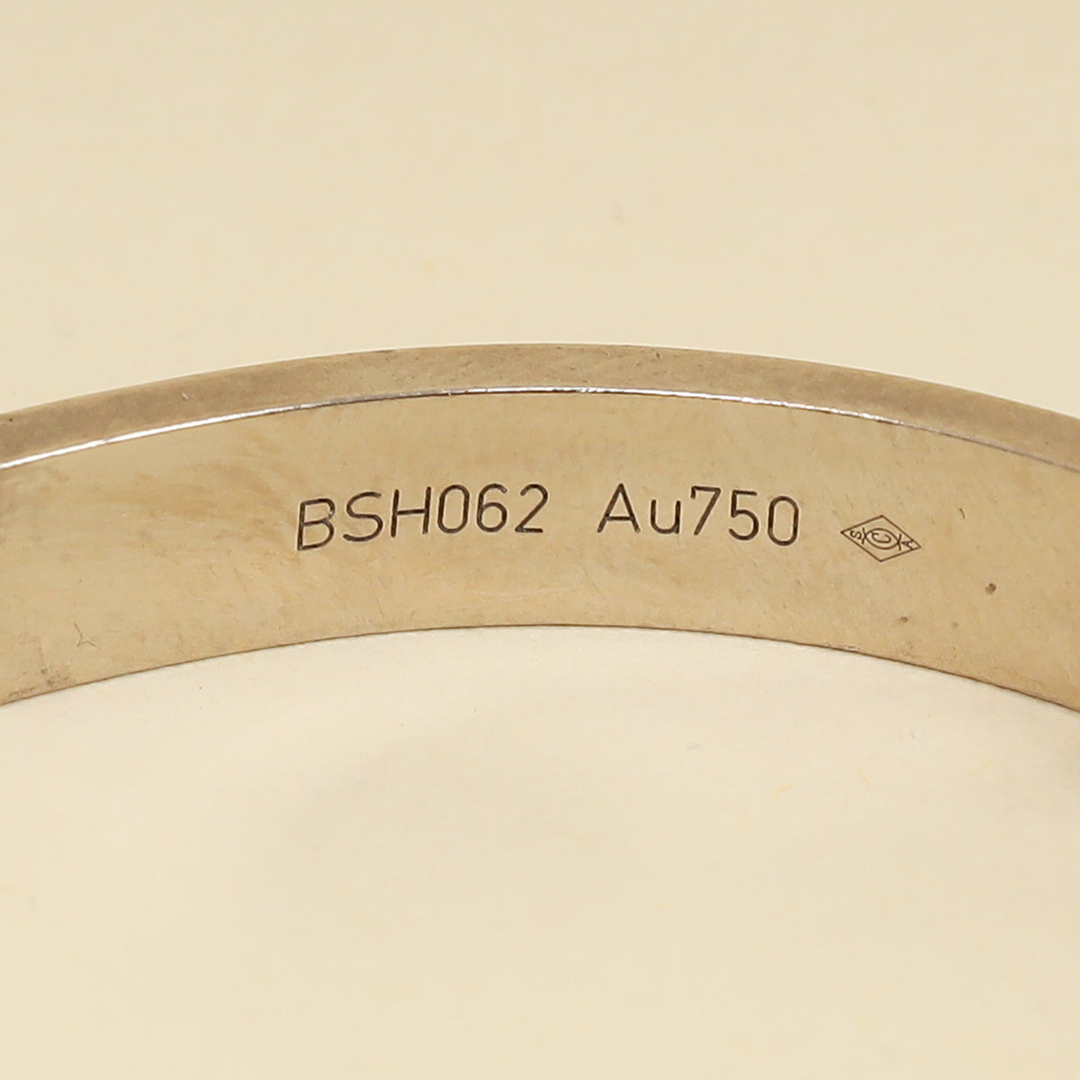 Cartier 18K White Gold Classic Model Love 6.1mm Bracelet 16