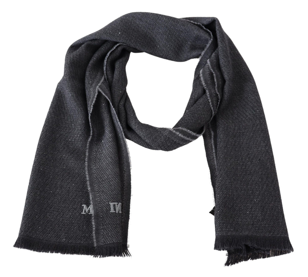 Missoni Elegant Wool Scarf with Signature Men's Embroidery
