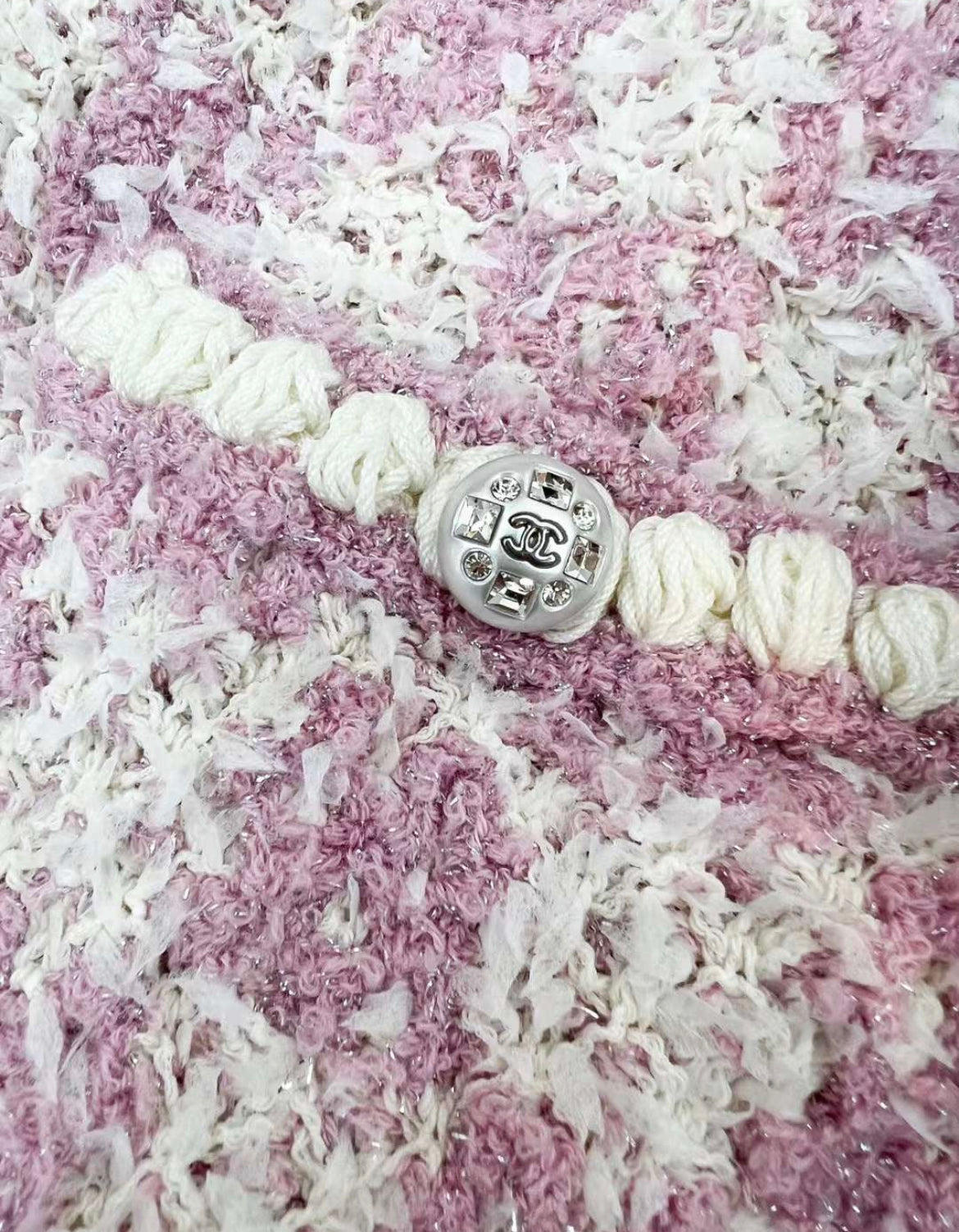 Chanel 23s pink and purple cardigan size 34