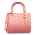 Lambskin Cannage Gradient Medium Lady Dior Pink