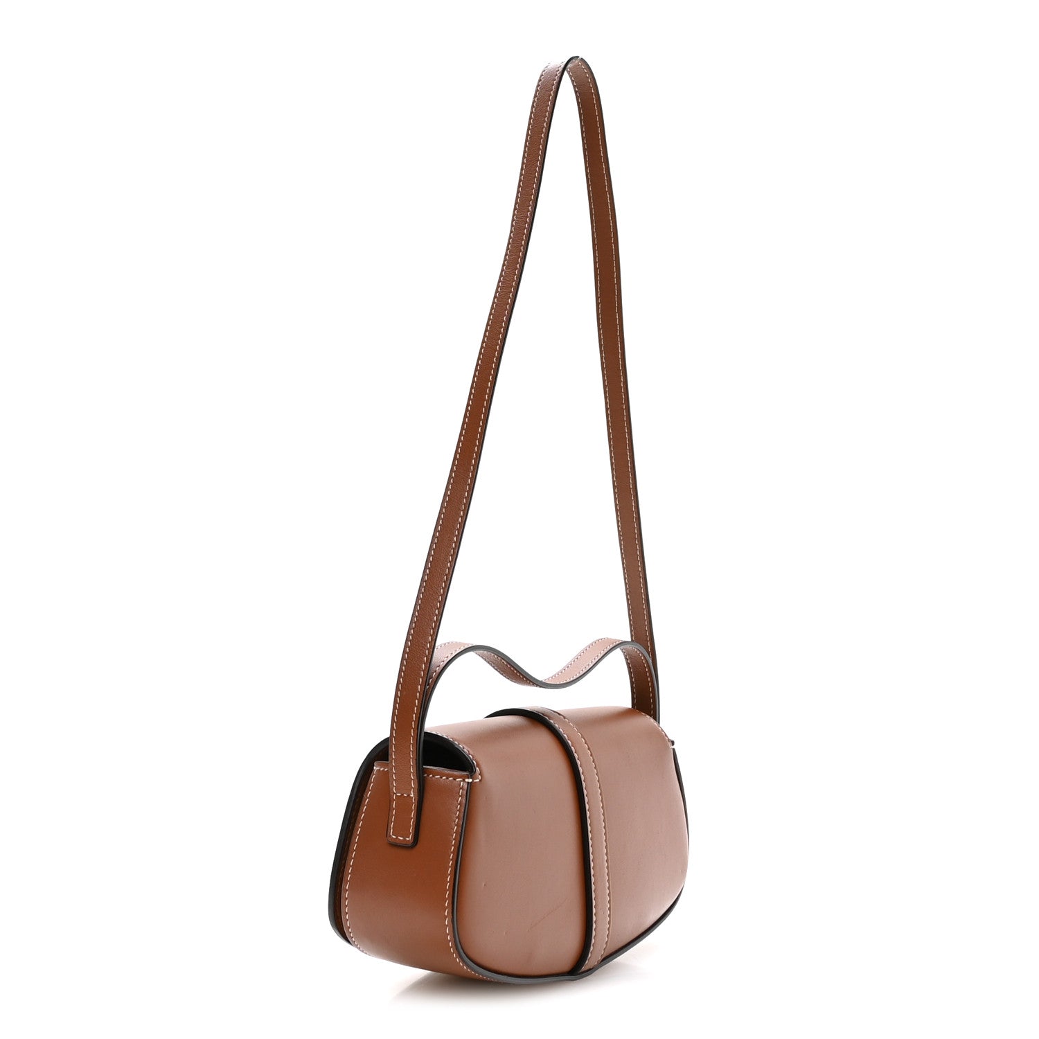 Smooth Calfskin Tabou Clutch On Strap Tan