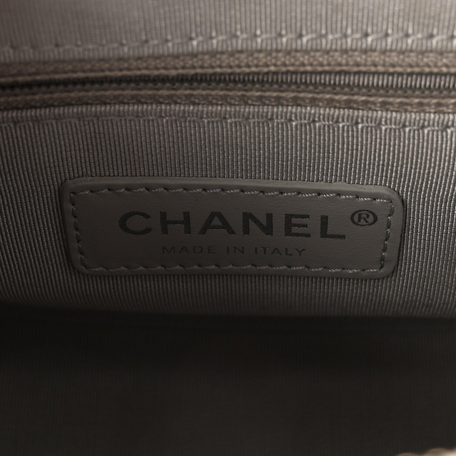 Aged Calfskin Quilted Small Gabrielle Hobo Grey