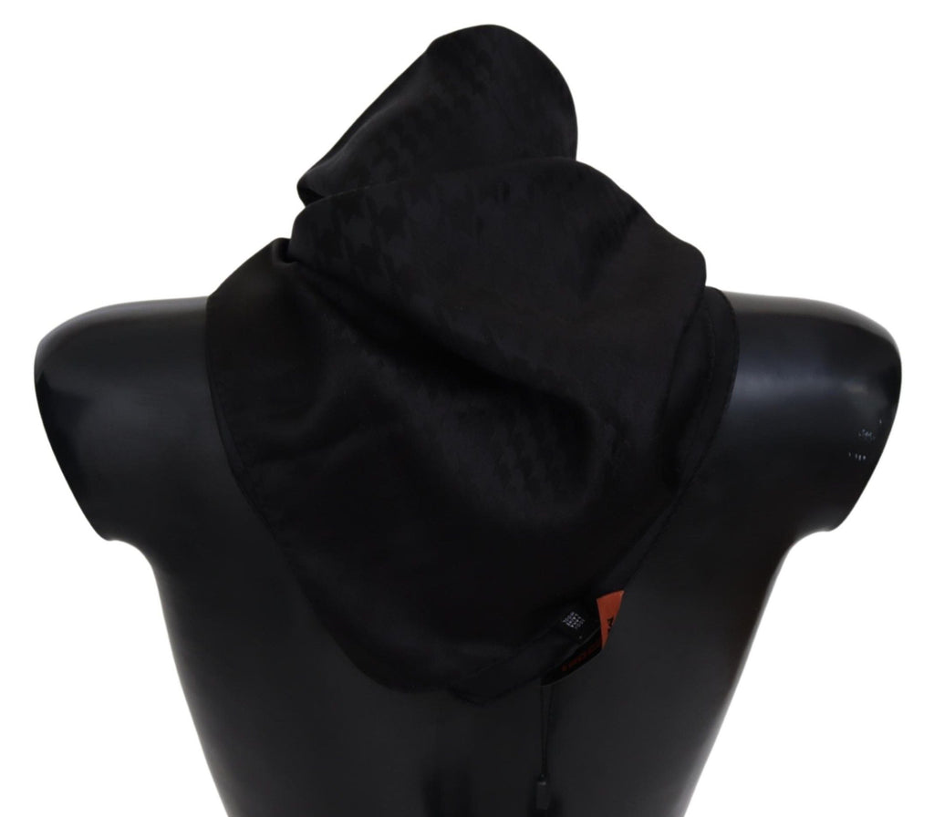 Missoni Black Wool Knit Unisex Neck Wrap Shawl Men's Scarf