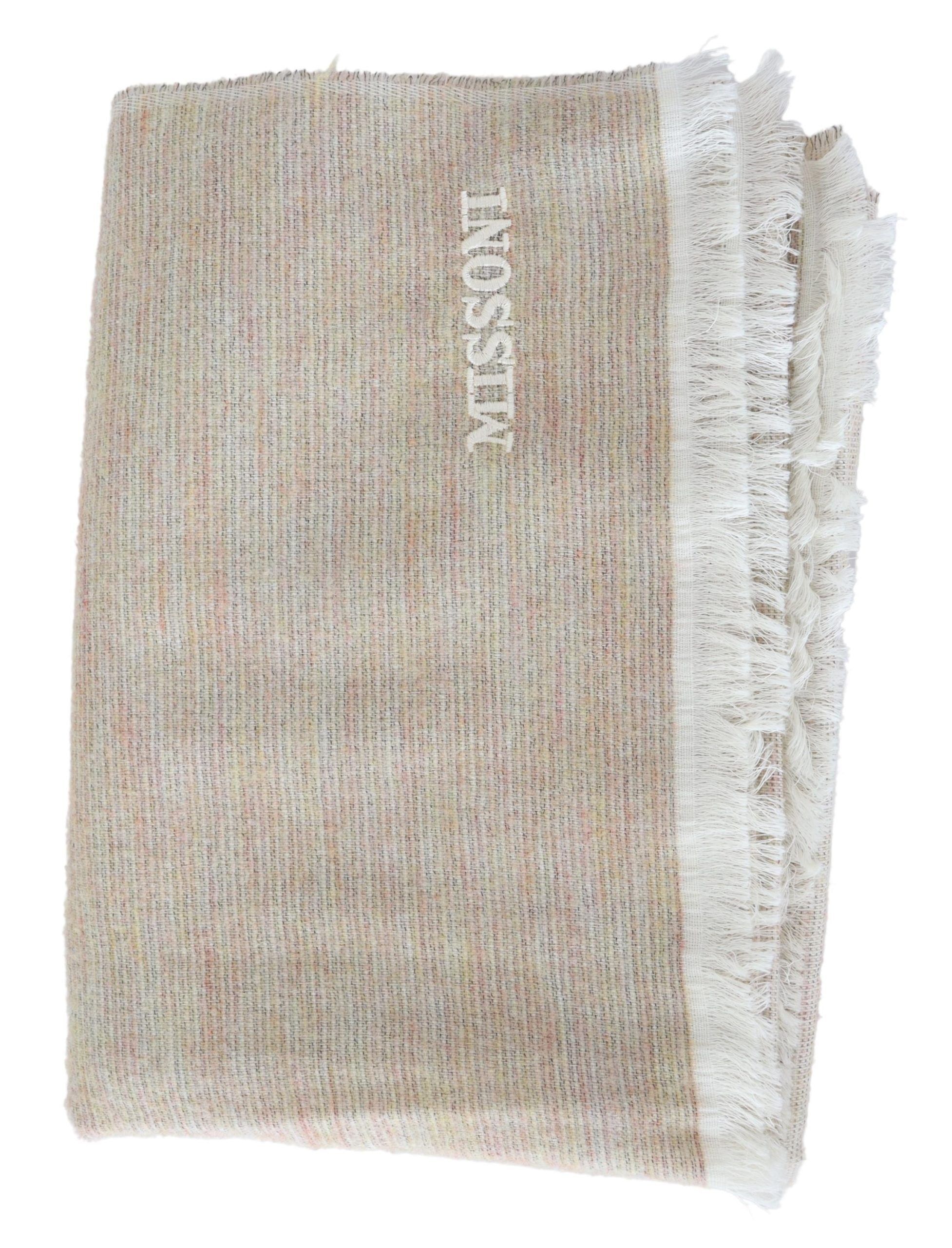 Missoni Elegant Multicolor Wool Scarf with Signature Men's Design