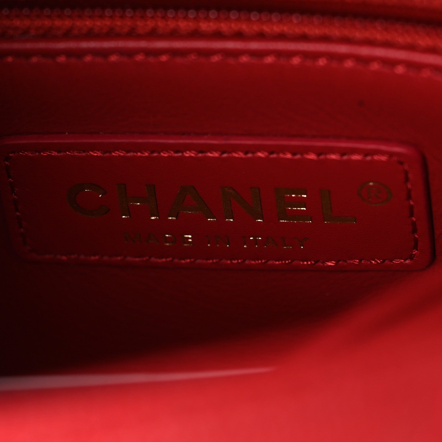 Caviar Lizard Embossed Quilted Extra Mini Coco Handle Flap Red