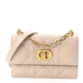 Lambskin Macrocannage Mini Miss Caro Bag Caramel Beige