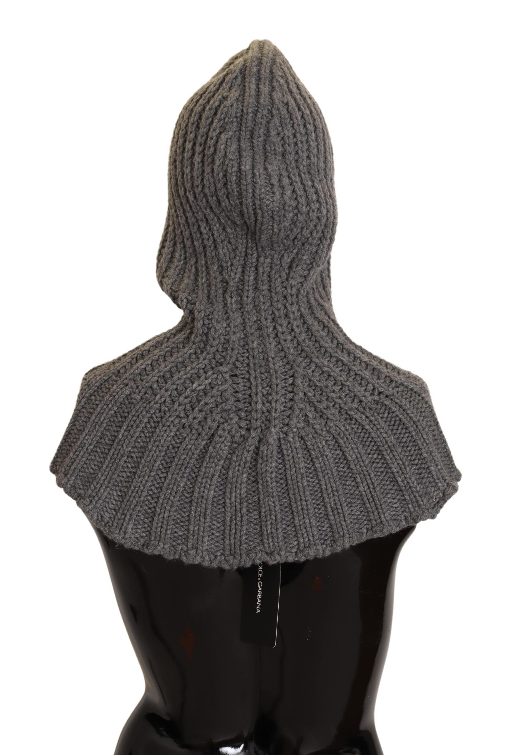 Dolce & Gabbana Gray 100% Cashmere Knitted Wrap One Size Women's Scarf