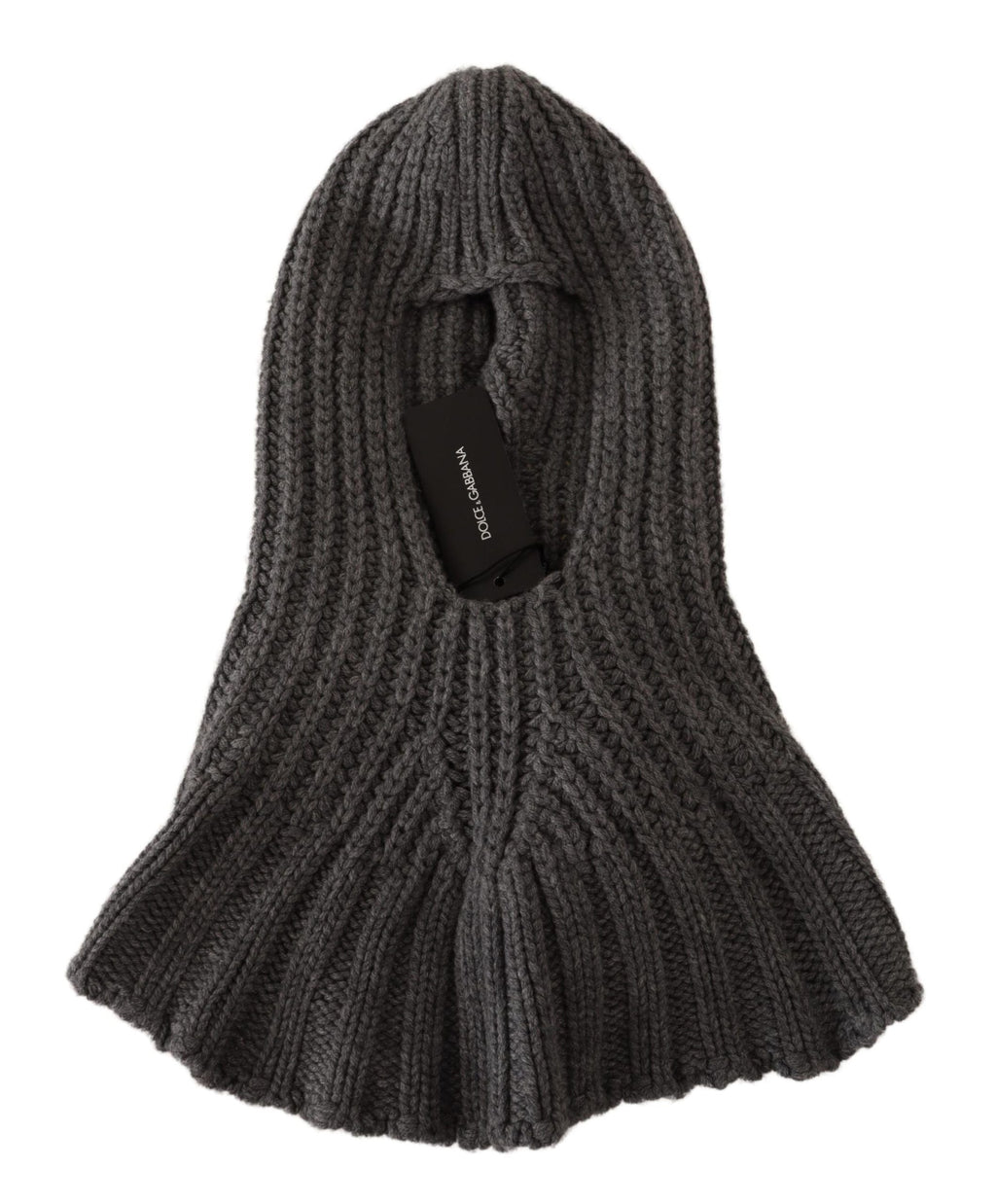 Dolce & Gabbana Gray 100% Cashmere Knitted Wrap One Size Women's Scarf