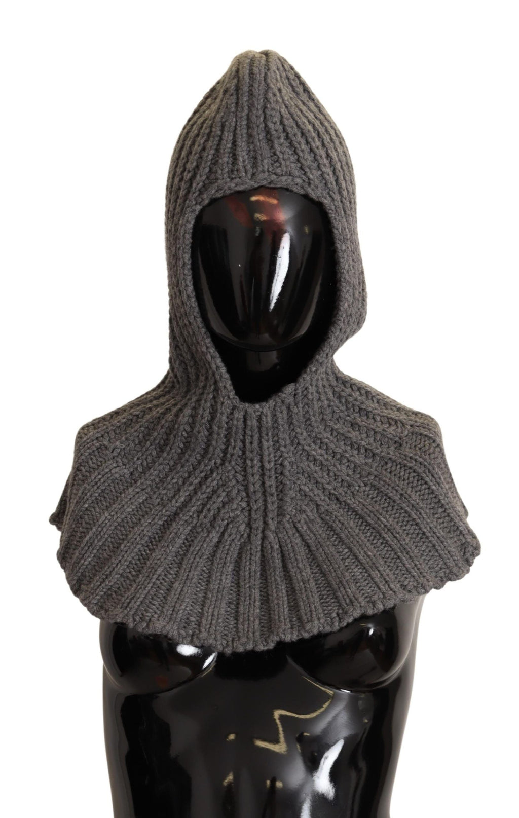 Dolce & Gabbana Gray 100% Cashmere Knitted Wrap One Size Women's Scarf