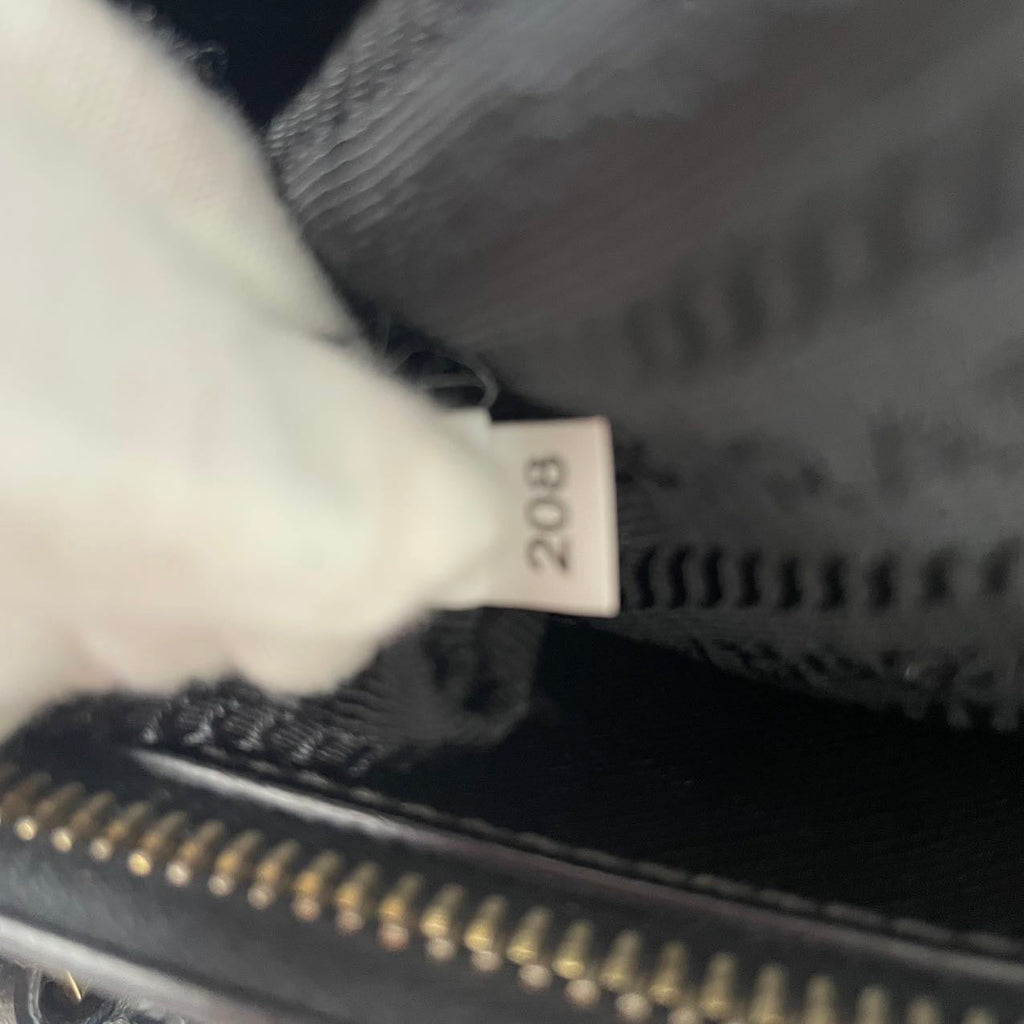 Prada Saffiano Medium Galleria Zip Tote Leather Black