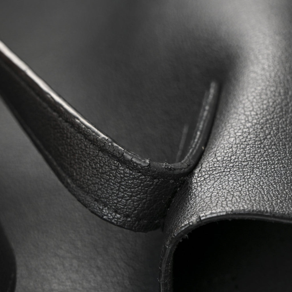 Calfskin Large Shopping Tote Black