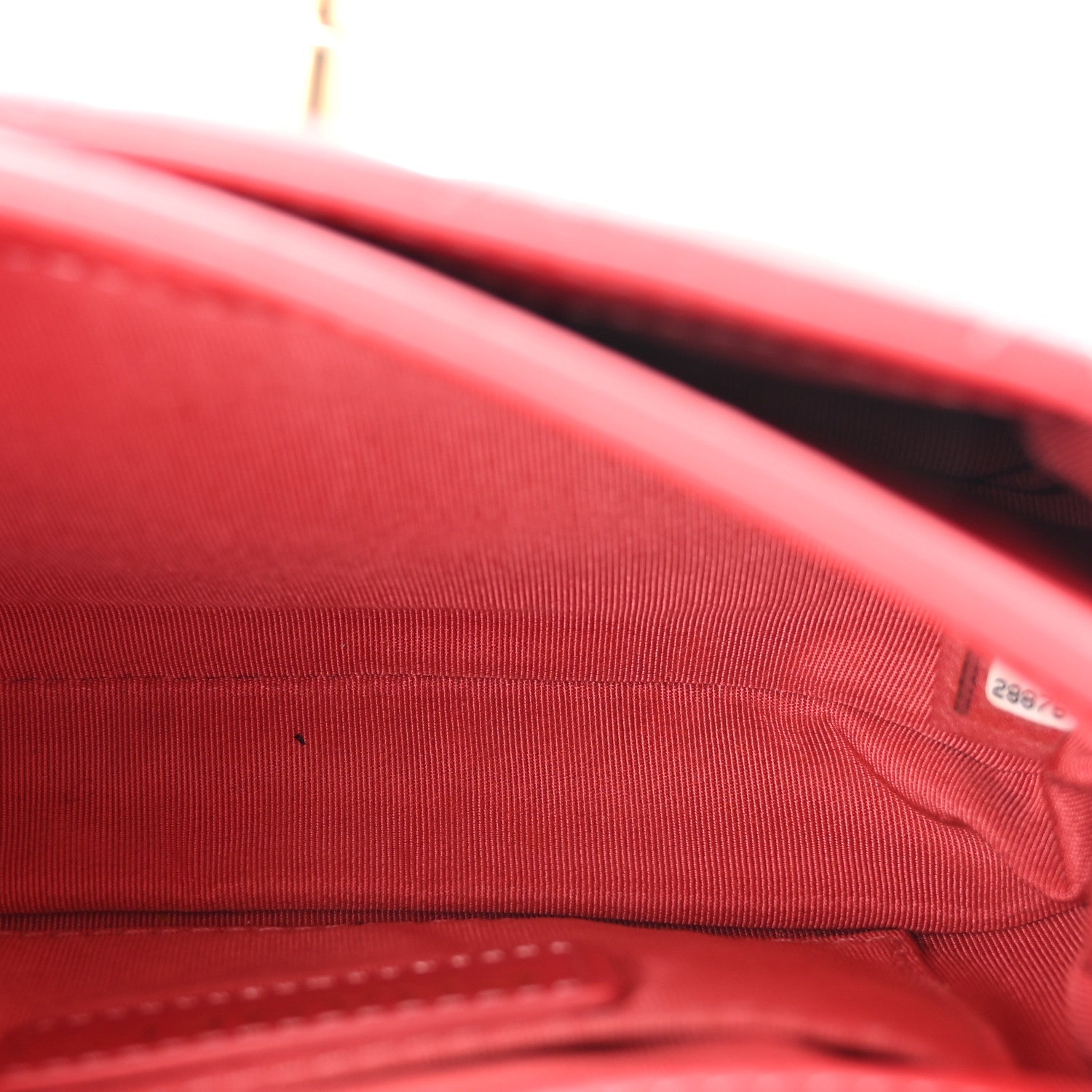 Metallic Calfskin Quilted Top Handle Flap Dark Pink