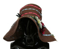 Dolce & Gabbana Brown Knitted Straw Floral Women's Hat