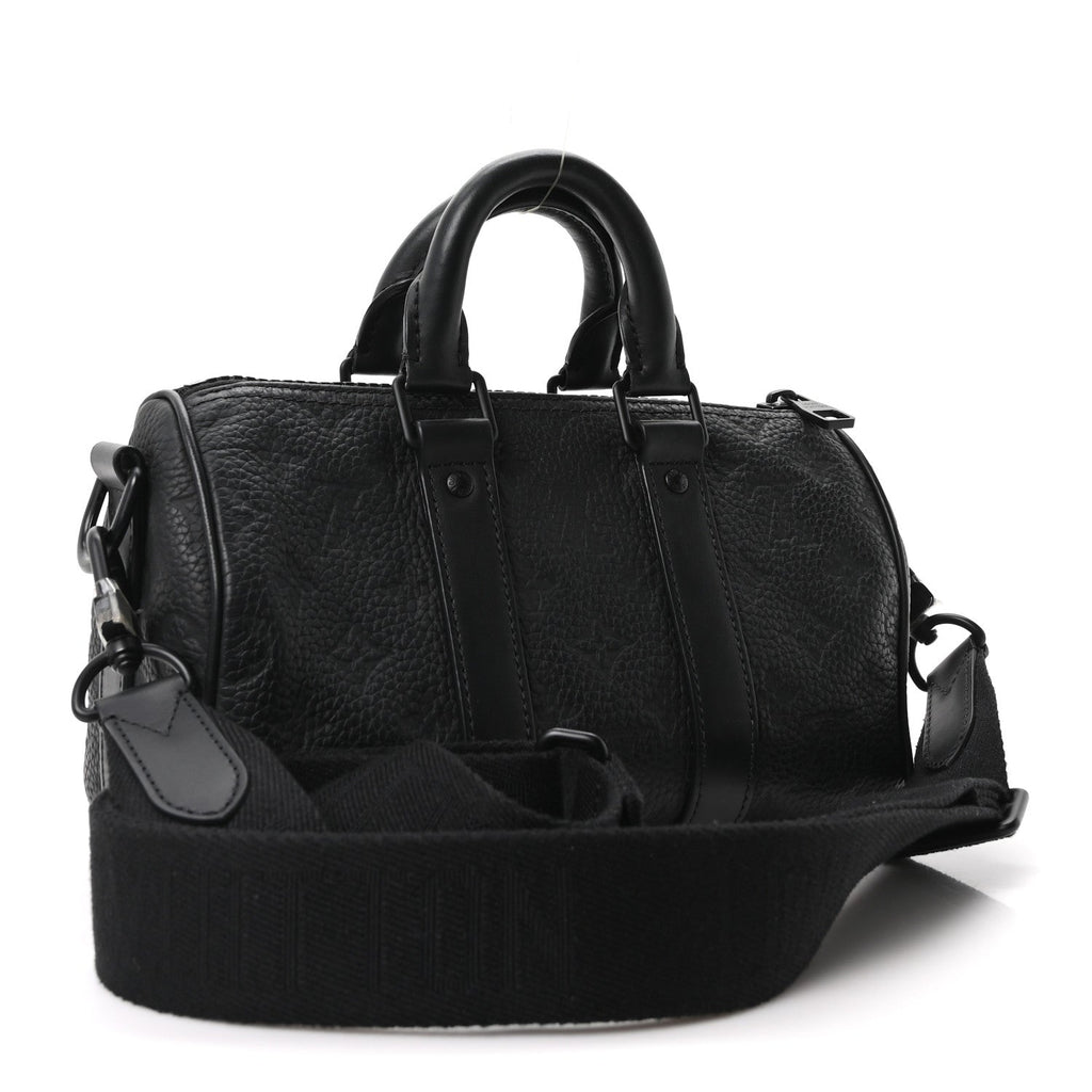 Monogram Taurillon Keepall Bandouliere 25 Black