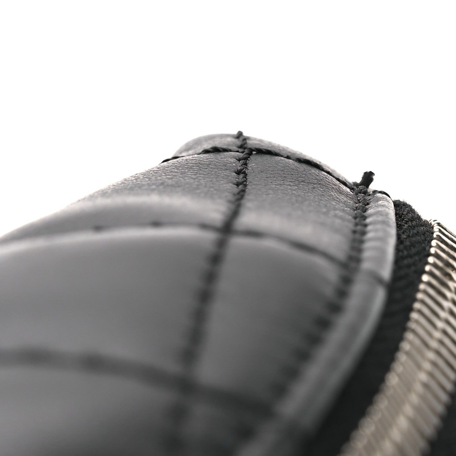 Calfskin Quilted Waist Belt Bag Black
