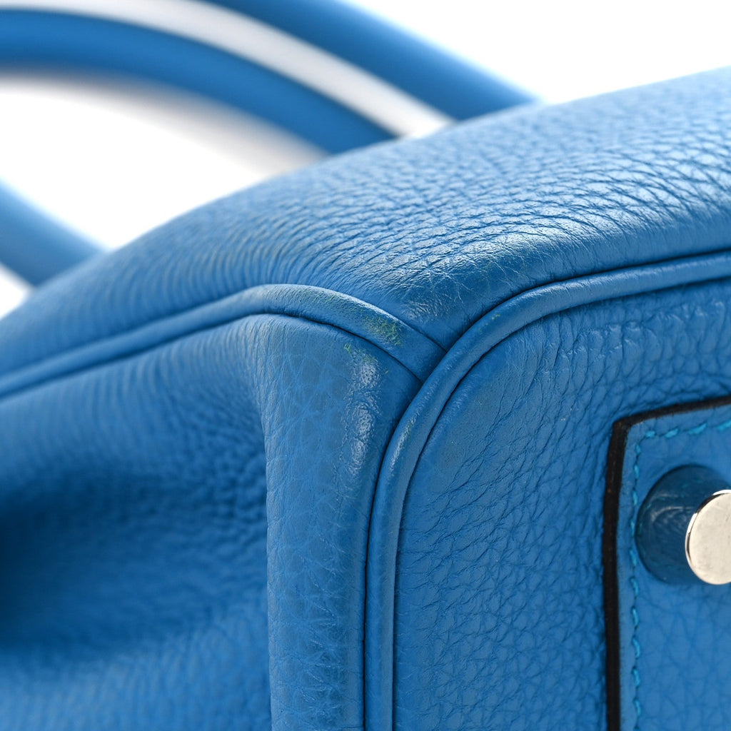 Togo Verso Birkin 30 Bleu Zanzibar Malachite
