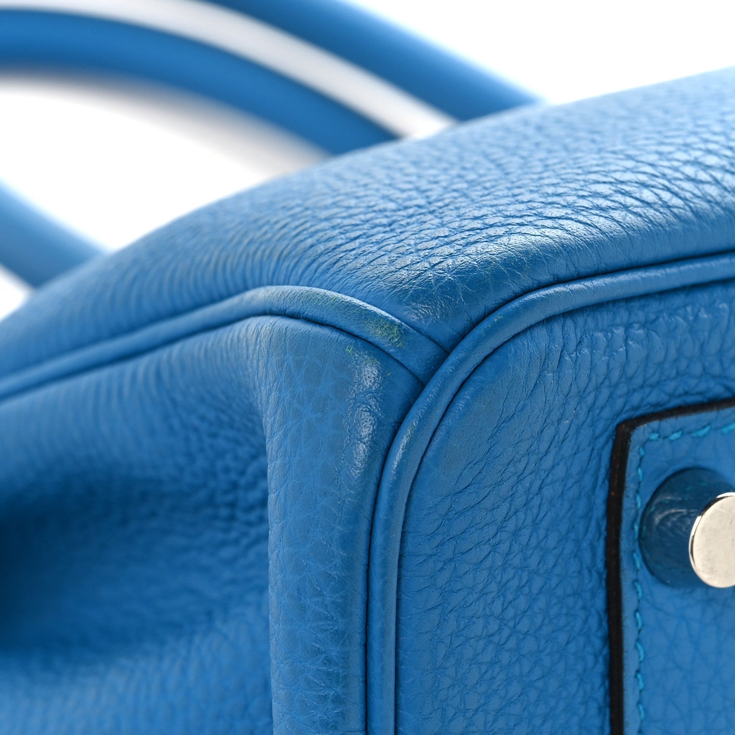 Togo Verso Birkin 30 Bleu Zanzibar Malachite