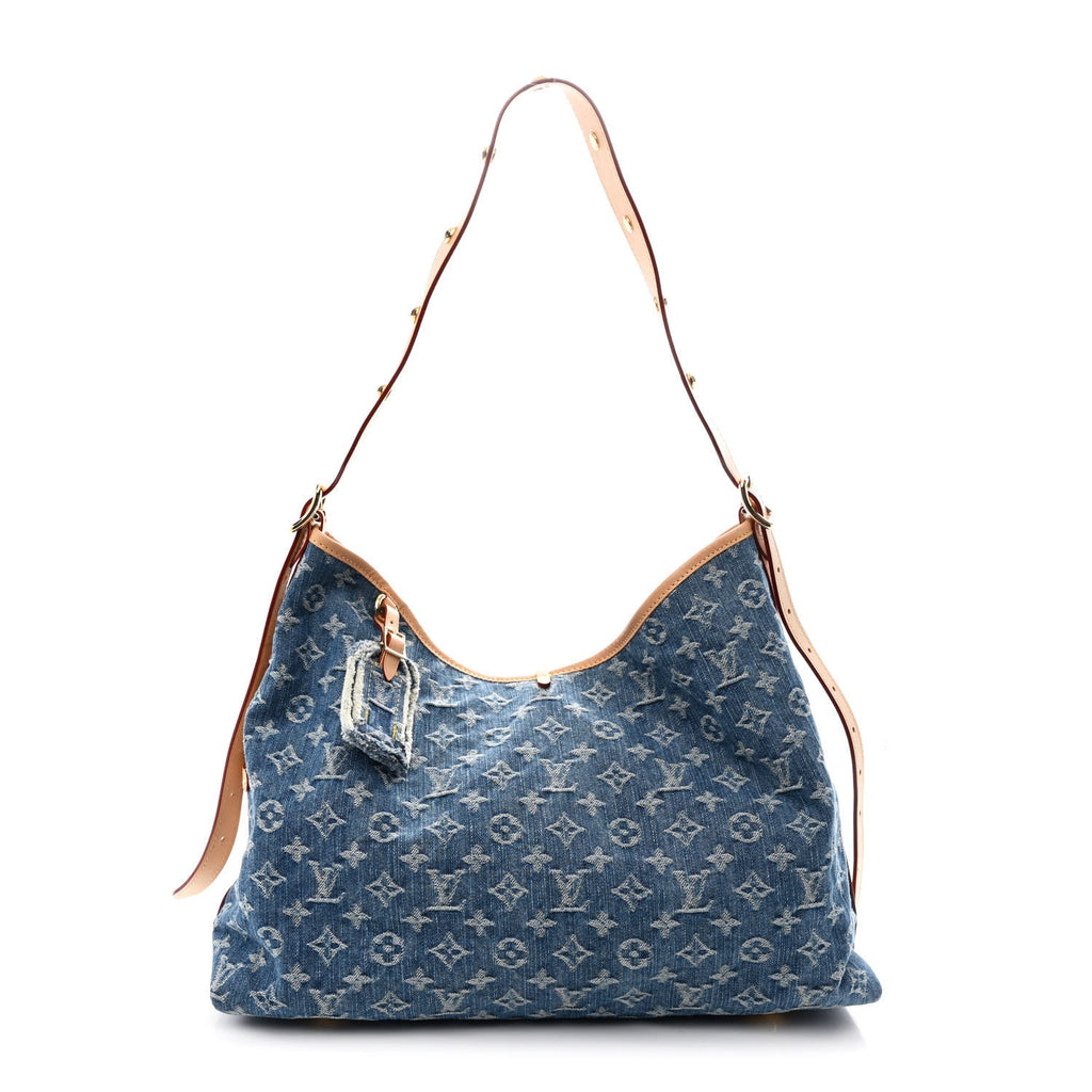 Monogram Denim CarryAll MM Blue
