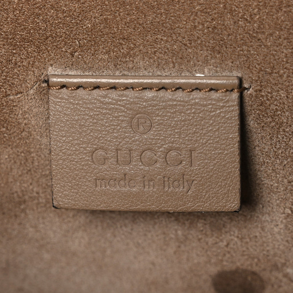 GG Supreme Monogram Medium Dionysus Shoulder Bag Taupe