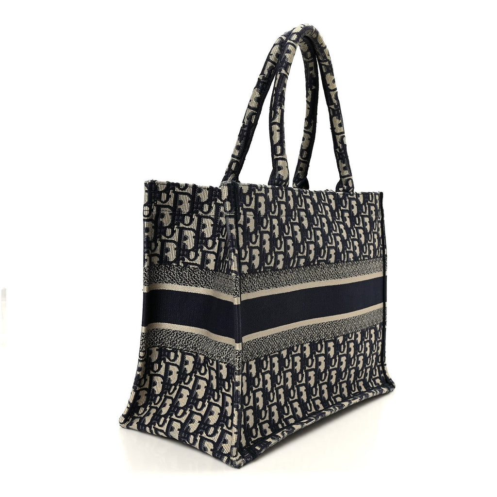 Oblique Medium Book Tote Blue Multicolor