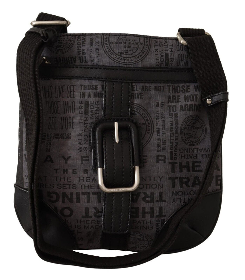 WAYFARER Gray Printed Logo Shoulder Crossbody Purse Women's Bag