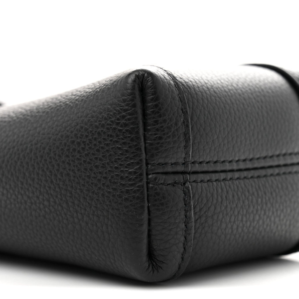 Calfskin Hourglass Phone Holder Bag Black