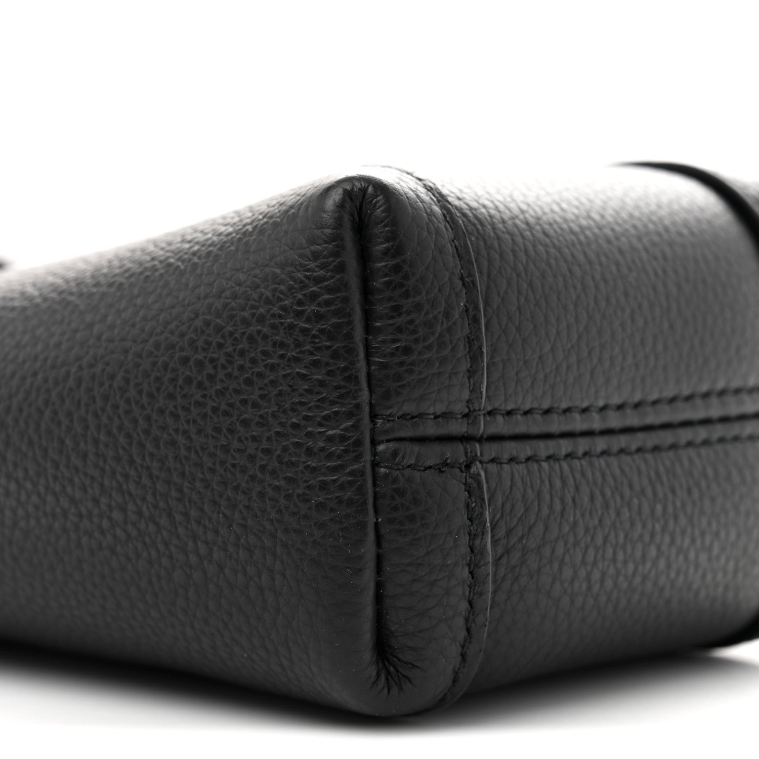 Calfskin Hourglass Phone Holder Bag Black