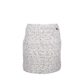 CHANEL Size 36 19C Tweed Mini Skirt Cotton/Polyamide Ecru/Pink/Blue/Black