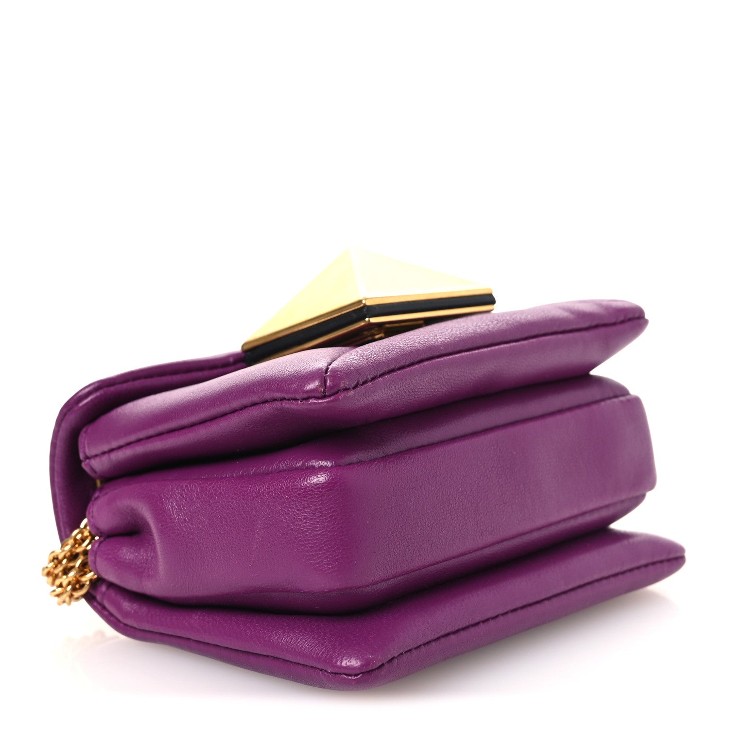 Nappa Micro One Stud Chain Bag Prune