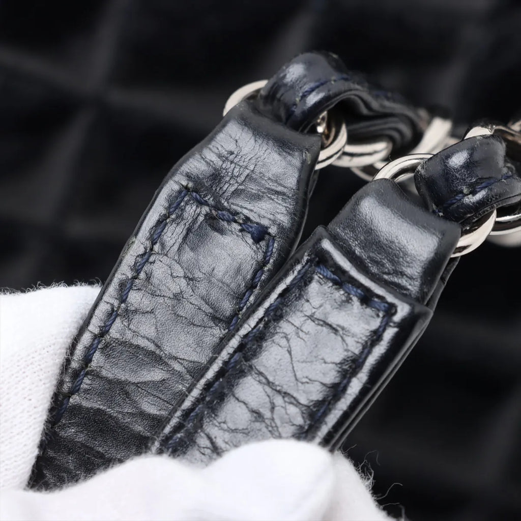 Chanel Mademoiselle Vintage Crinkled Calf Chain Shoulder Bag