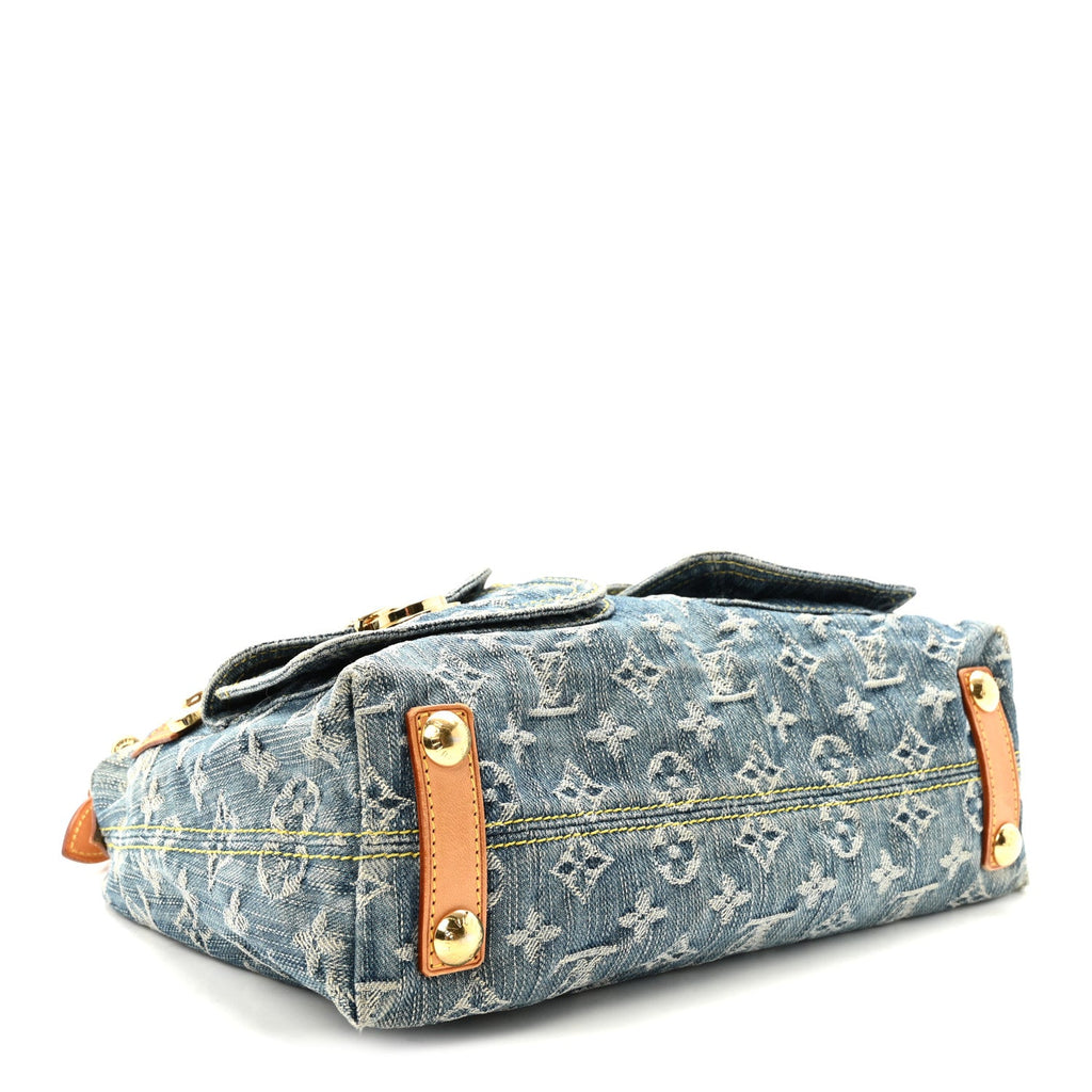 Monogram Denim Baggy PM Blue