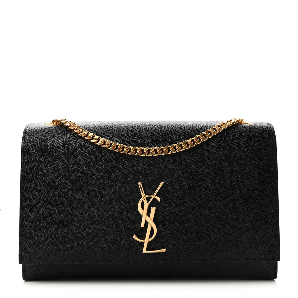Grain De Poudre Large Classic Monogram Kate Satchel Black