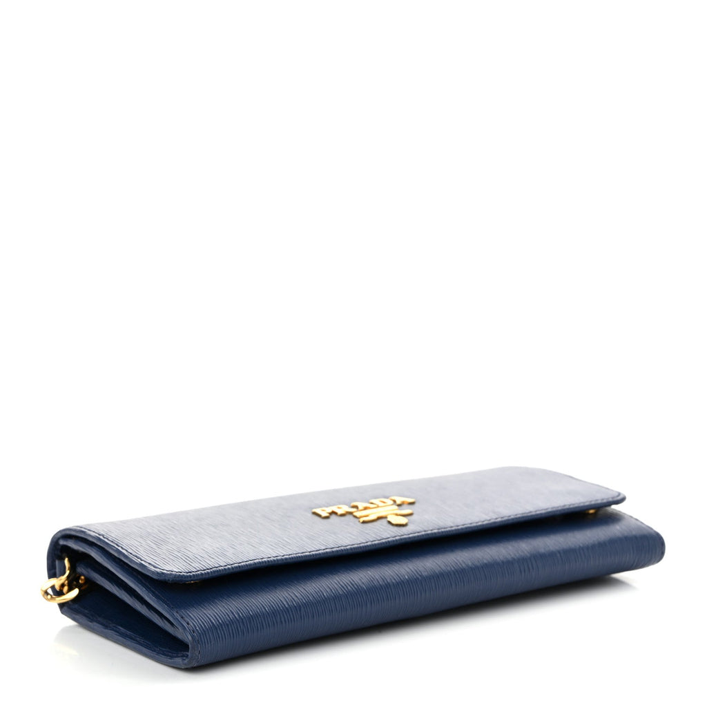Saffiano Wallet on Chain Bluette