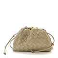 Patent Intrecciato The Mini Pouch Travertine