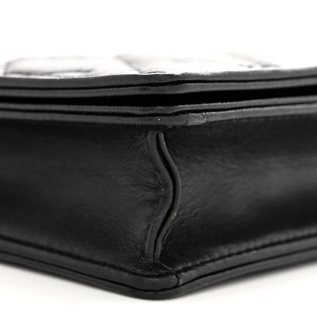 Lambskin Cannage Lady Dior Pouch Black