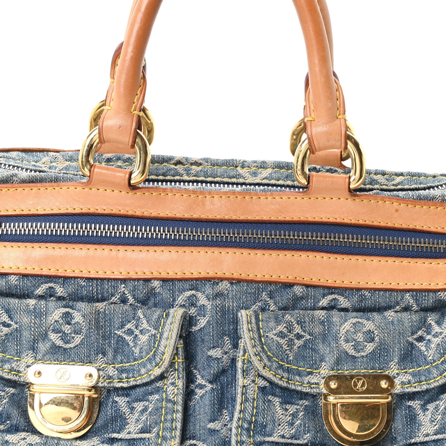Monogram Denim Neo Speedy Blue