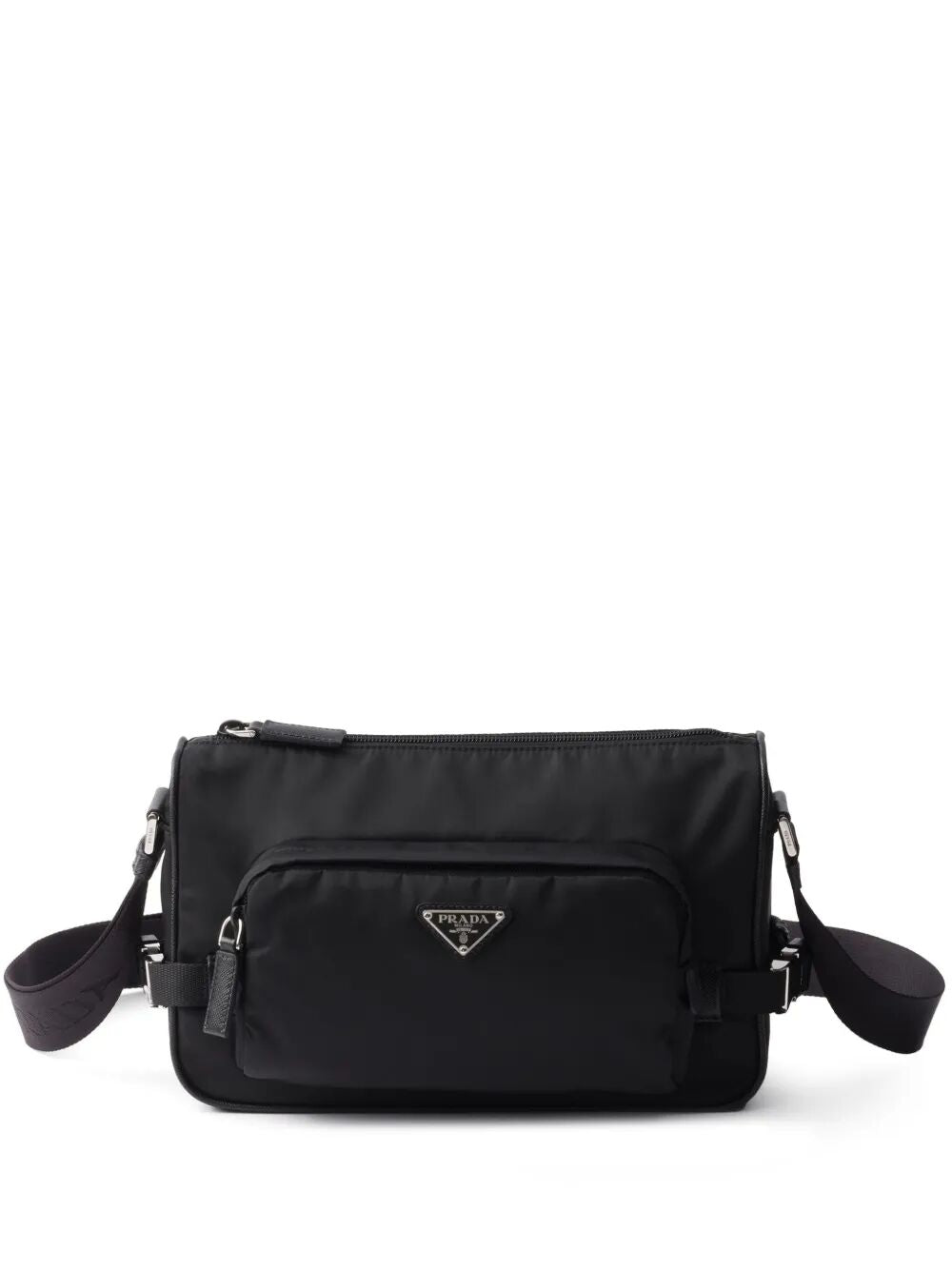 Prada Men Medium Re-Nylon And Saffiano Leather Shoulder Bag