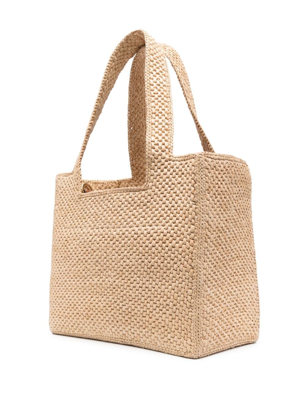 Loewe Women Medium Loewe Font Raffia Tote
