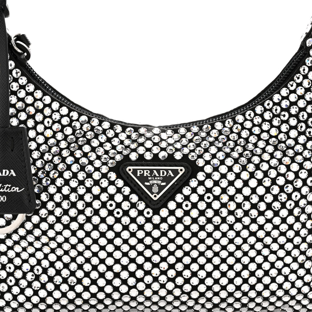 Satin Crystal Mini Re-Edition 2000 Bag Cristal